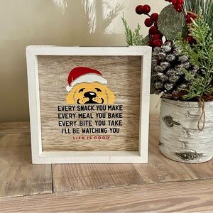 Life is Good Lab/Golden Christmas Plaque 🆕